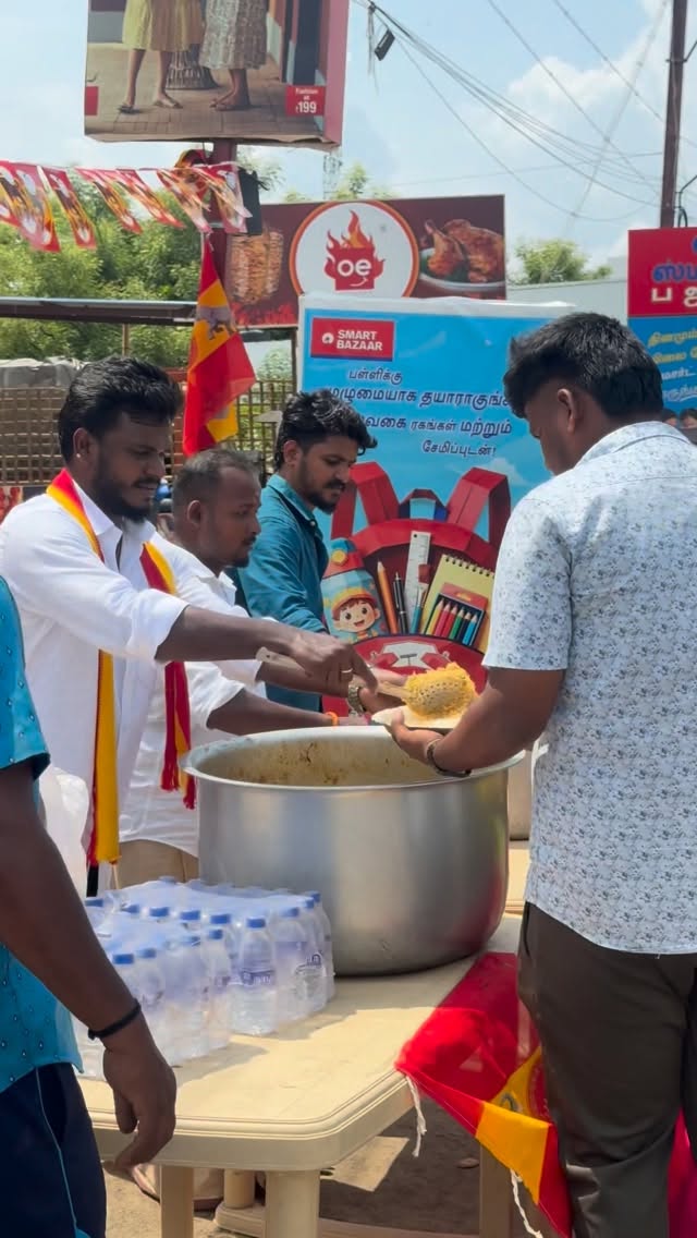 Food Distribution During Public Meeting
